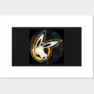 MOULE Head Logo Black And Gold Posters and Art